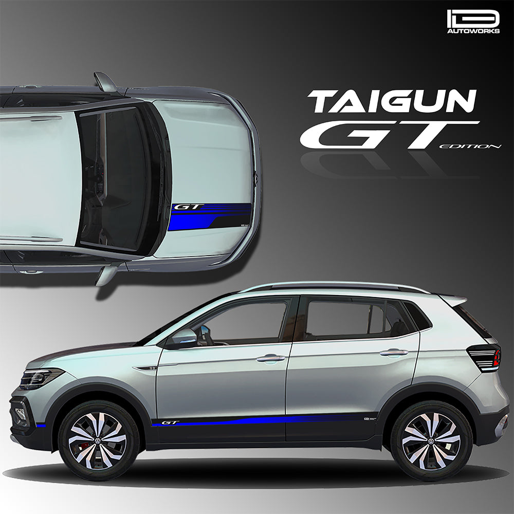 IDE GRAPHICS SERIES - GT Edition for Volkswagen Taigun (Reflex Silver)