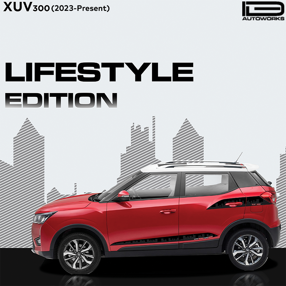 IDE GRAPHICS SERIES - Lifestyle Edition for Mahindra XUV 300 /2023-Present (Red Rage)