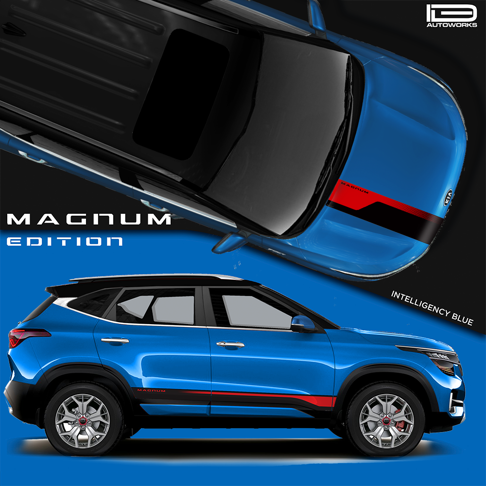 IDE GRAPHICS SERIES - Magnum Edition for KIA Seltos /2019-2023 (Intelligence Blue)