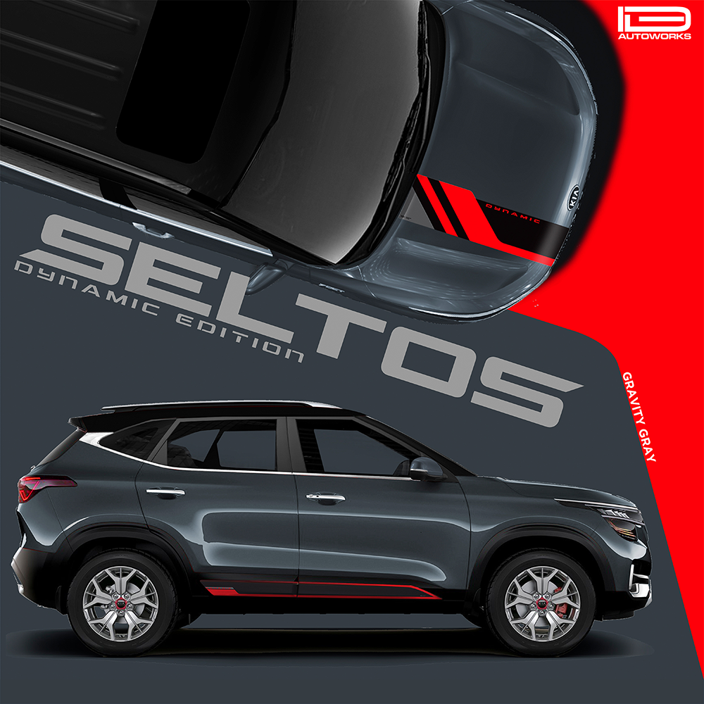 IDE GRAPHICS SERIES -  Dynamic Edition for KIA Seltos /2019-2023 (Gravity Grey)