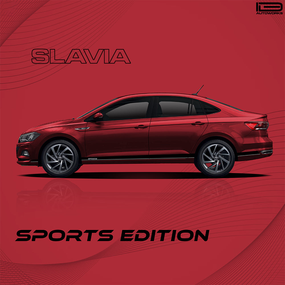 IDE GRAPHICS SERIES - Sports Edition for Skoda Slavia (Tornado Red)