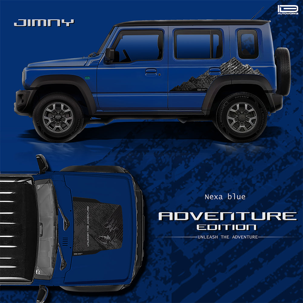 IDE GRAPHICS SERIES - Adventure Edition for Maruti Suzuki Jimny (Nexa Blue)