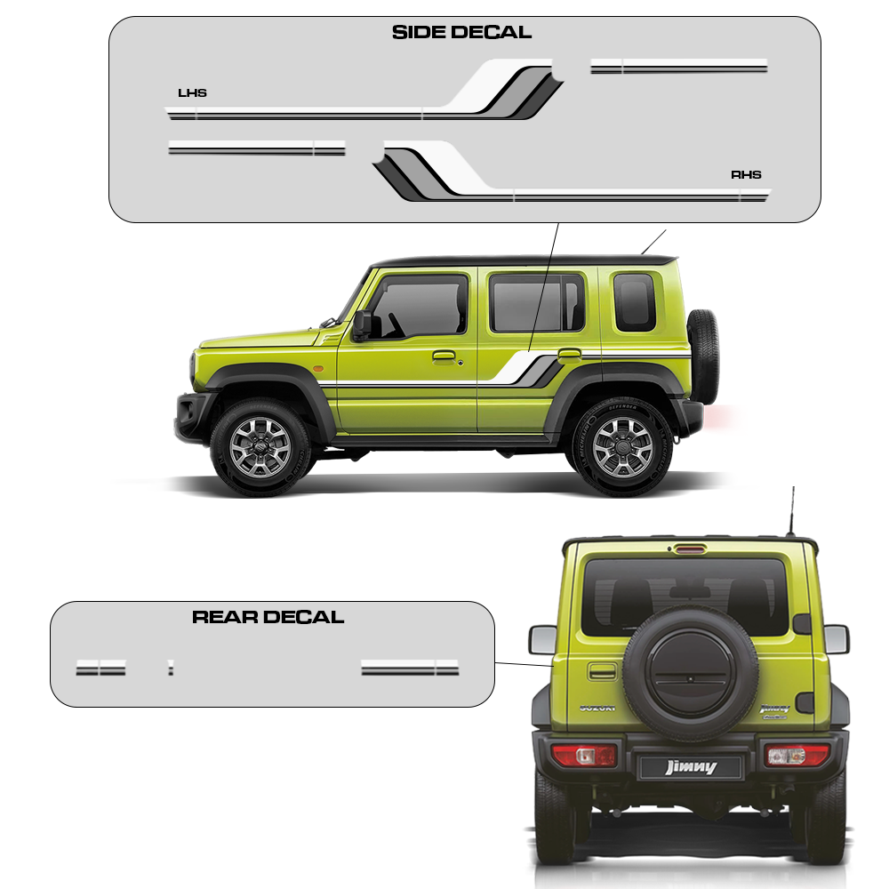 IDE GRAPHICS SERIES - Baroque Edition for Maruti Suzuki Jimny (Kinetic Yellow)