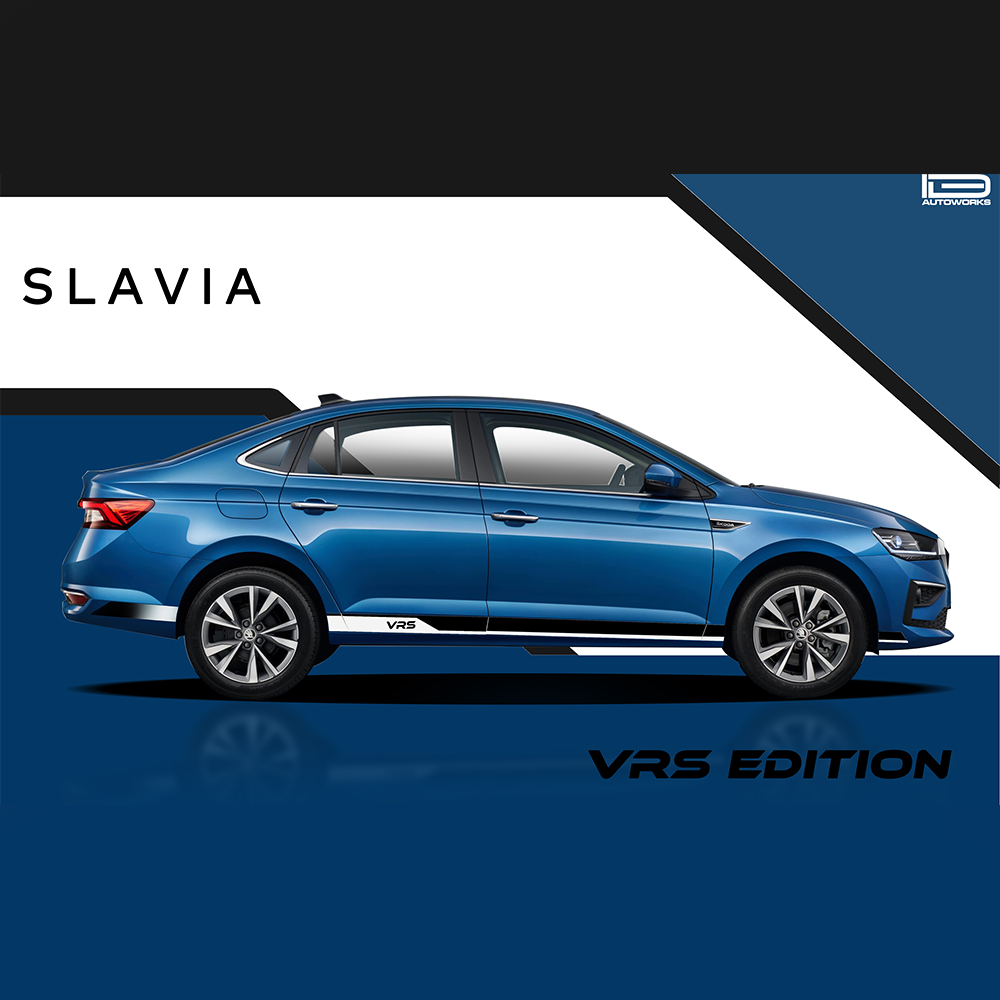 IDE GRAPHICS SERIES - VRS Edition for Skoda Slavia (Crystal Blue)