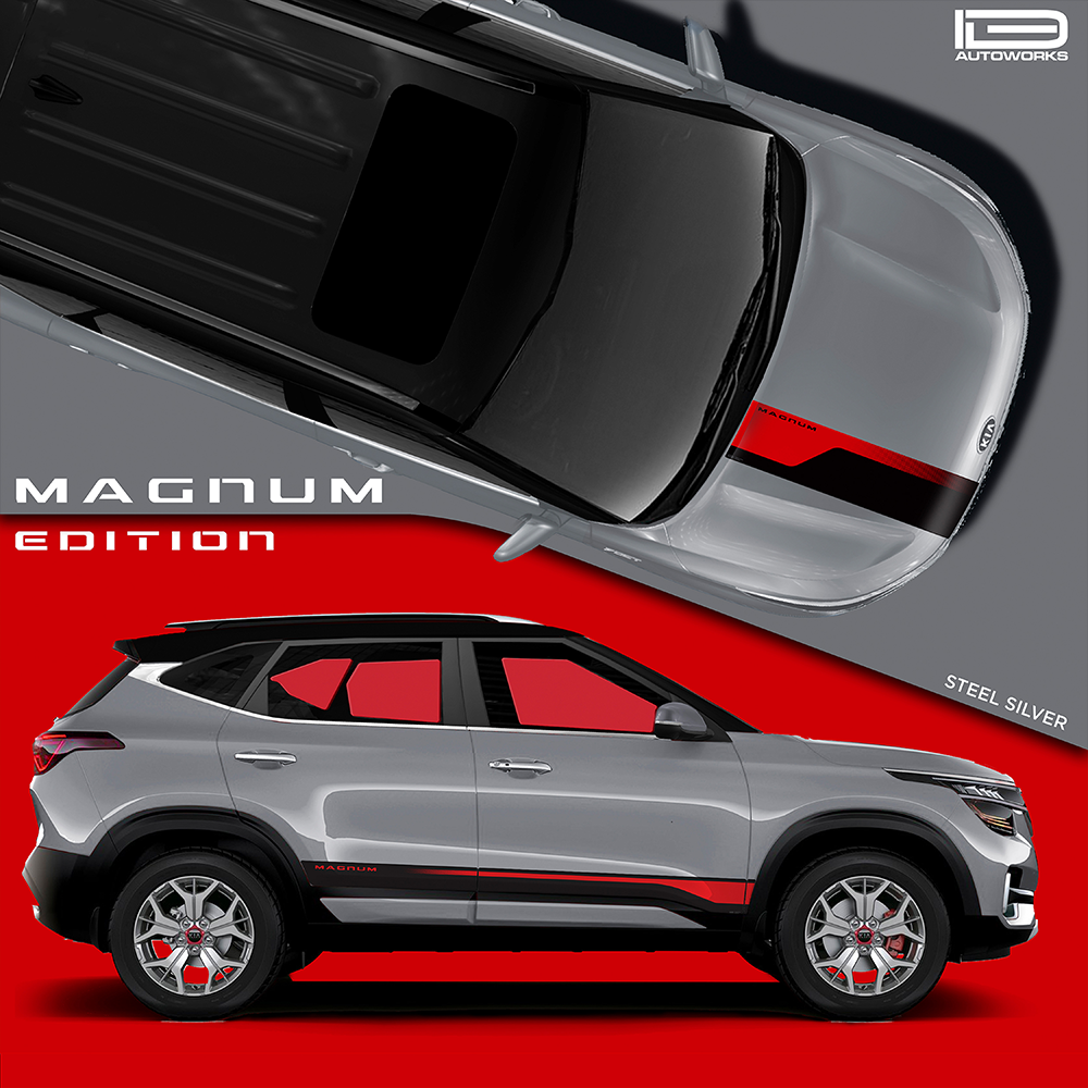 IDE GRAPHICS SERIES - Magnum Edition for KIA Seltos /2019-2023 (Steel Silver)