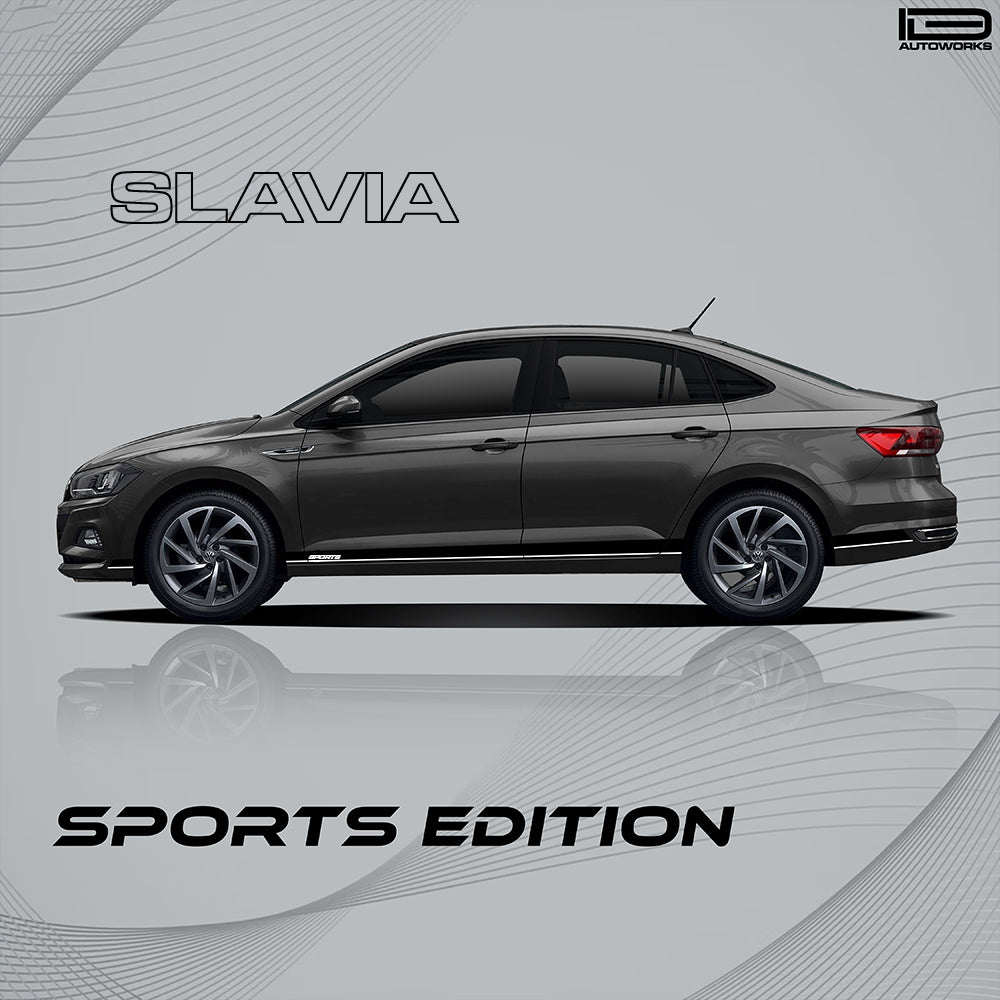 IDE GRAPHICS SERIES - Sports Edition for Skoda Slavia (Carbon Steel)