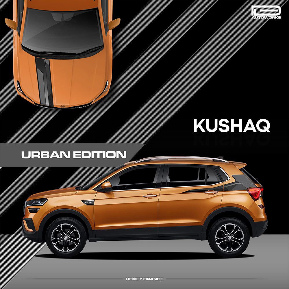 IDE GRAPHICS SERIES - Urban Edition for Skoda Kushaq (Honey Orange)