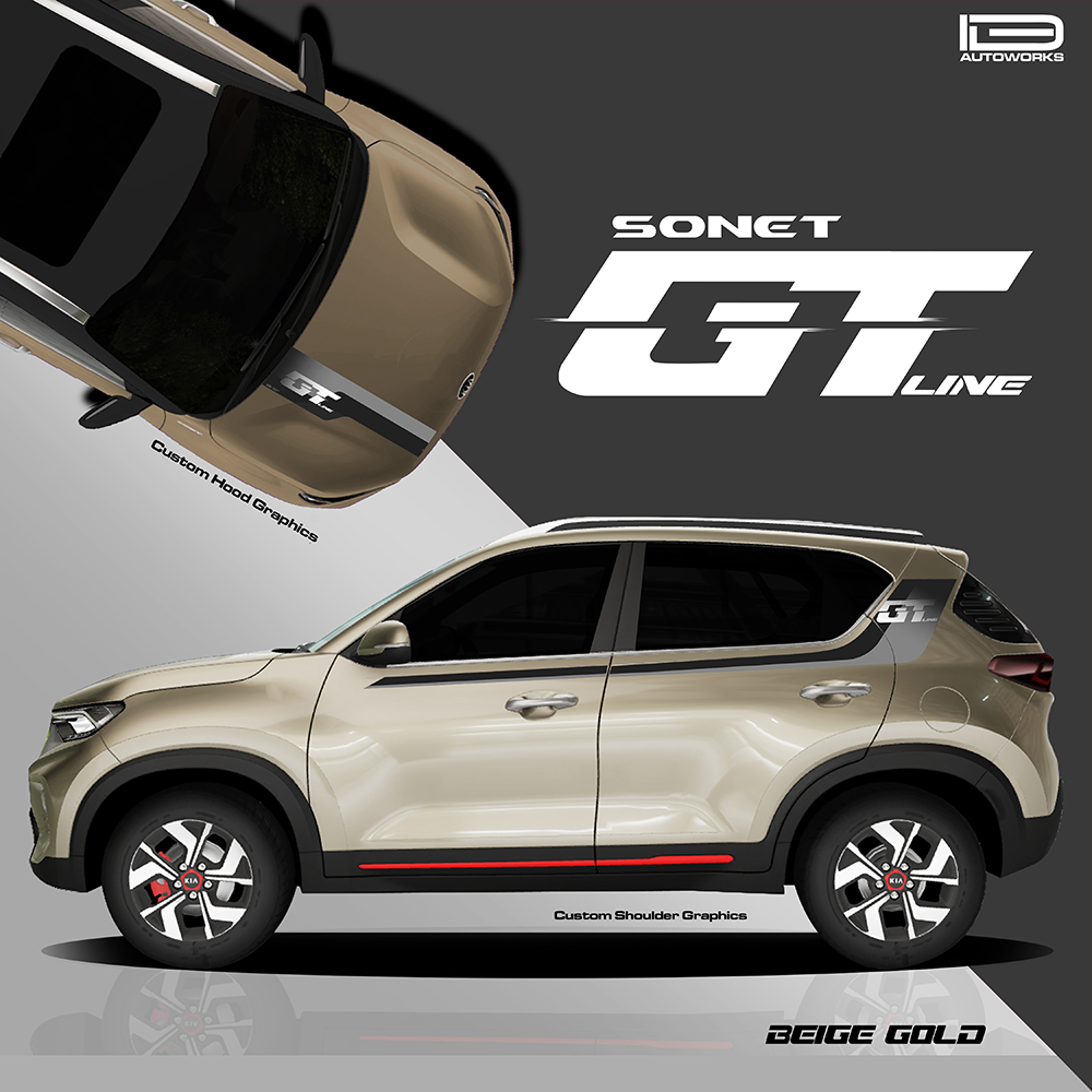 IDE GRAPHICS SERIES / GT EDITION / KIA / SONET (Beige Gold)