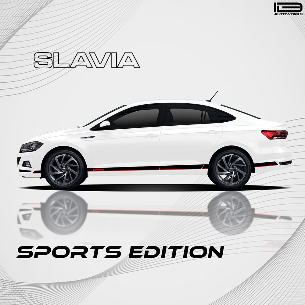 IDE GRAPHICS SERIES - Sports Edition for Skoda Slavia (Candy White)