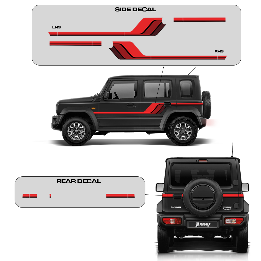 IDE GRAPHICS SERIES - Baroque Edition for Maruti Suzuki Jimny (Granite Gray)