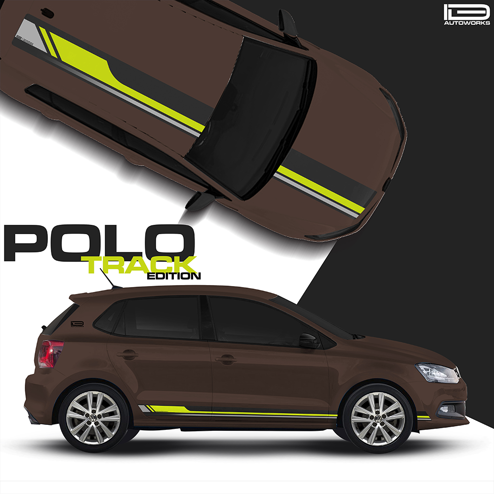 IDE GRAPHICS SERIES - Track Edition for Volkswagen Polo (Coffee Brown)