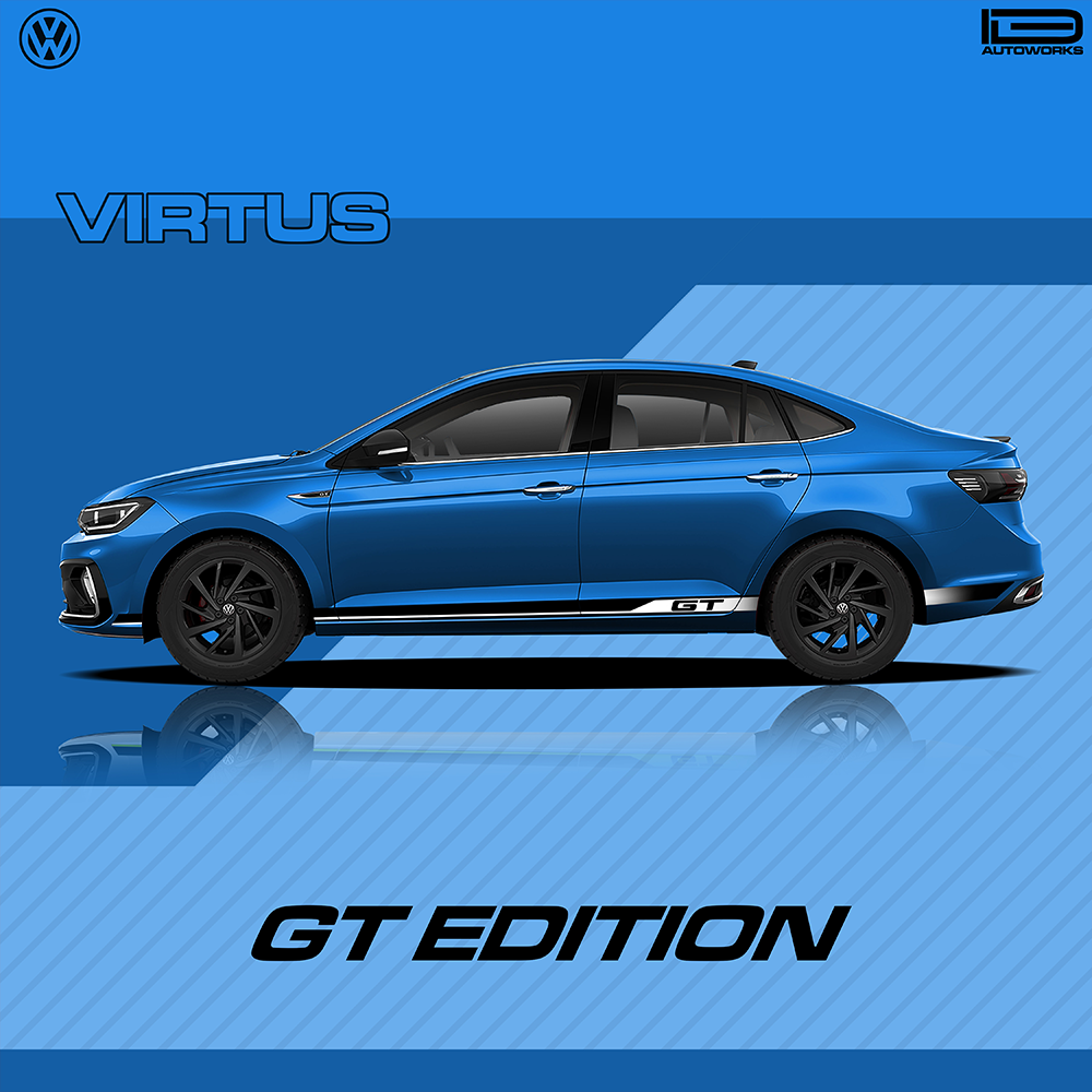 IDE GRAPHICS SERIES - GT Edition for Volkswagen Virtus (Rising Blue Metallic)