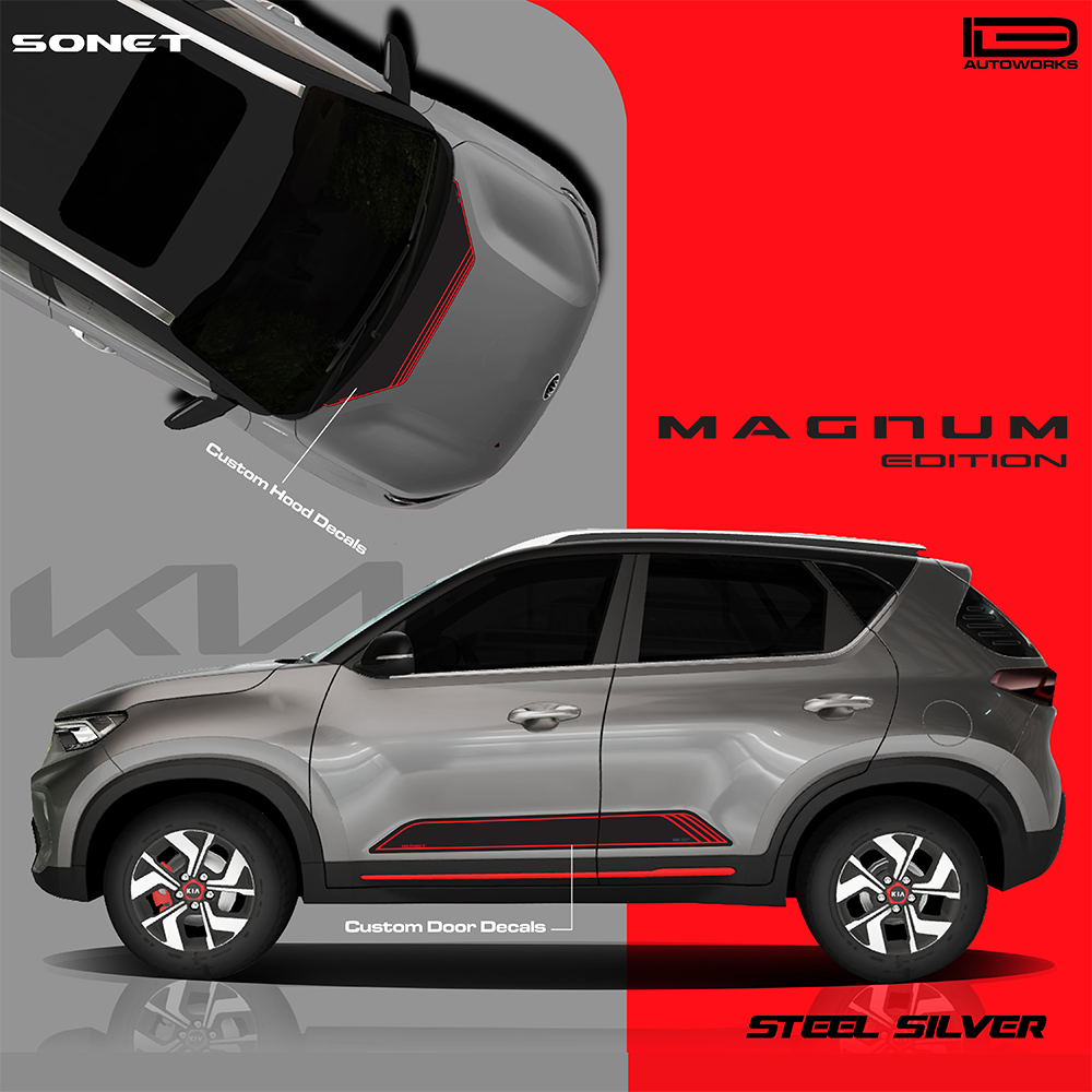 IDE GRAPHICS SERIES - Magnum Edition for KIA Sonet /2020-present (Steel Silver)