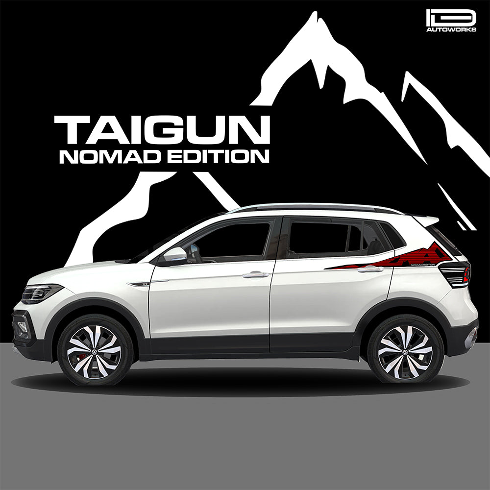 IDE GRAPHICS SERIES - Nomad Edition for Volkswagen Taigun (Candy White)