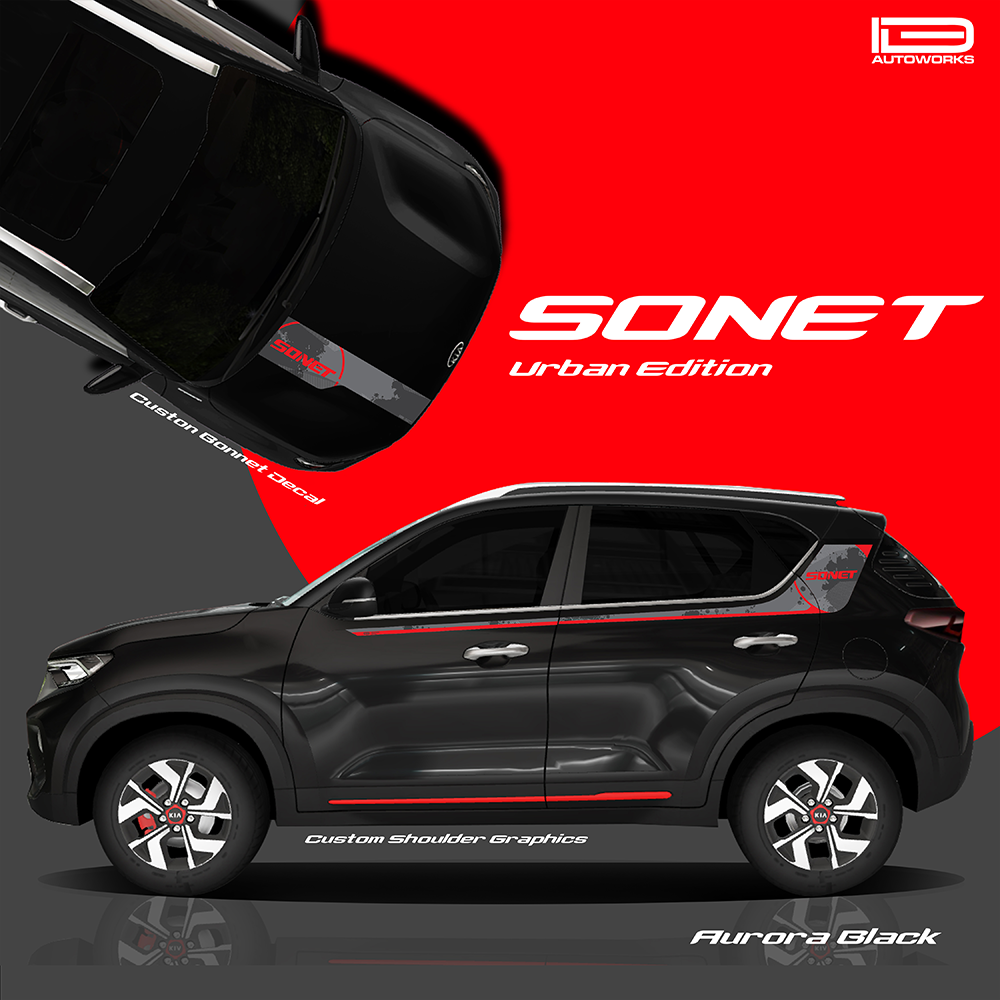 IDE GRAPHICS SERIES - Urban Edition for KIA Sonet /2020-Present (Black Pearl)