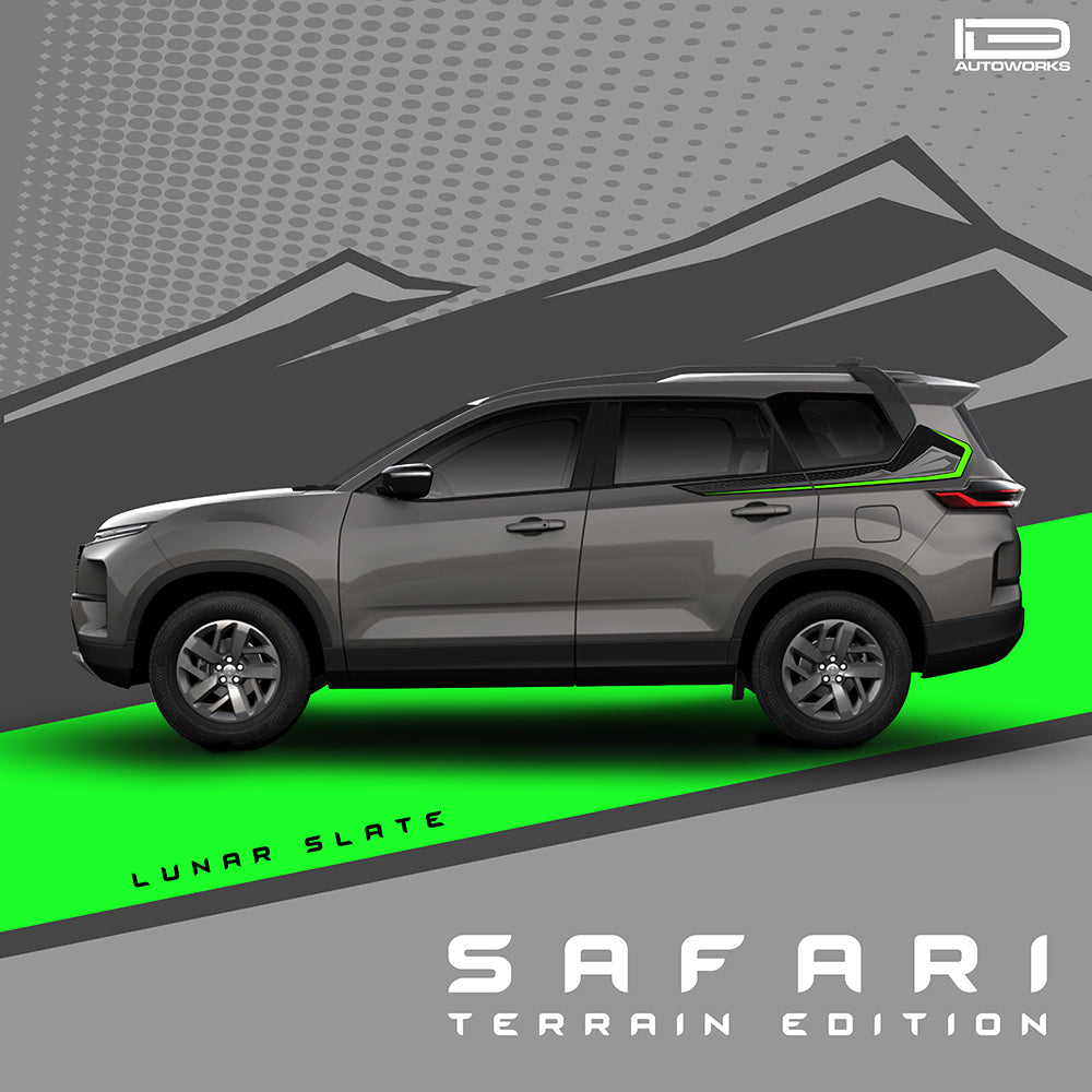 IDE GRAPHICS SERIES - Terrain Edition for Tata Safari /2021-Present (Lunar Slate)