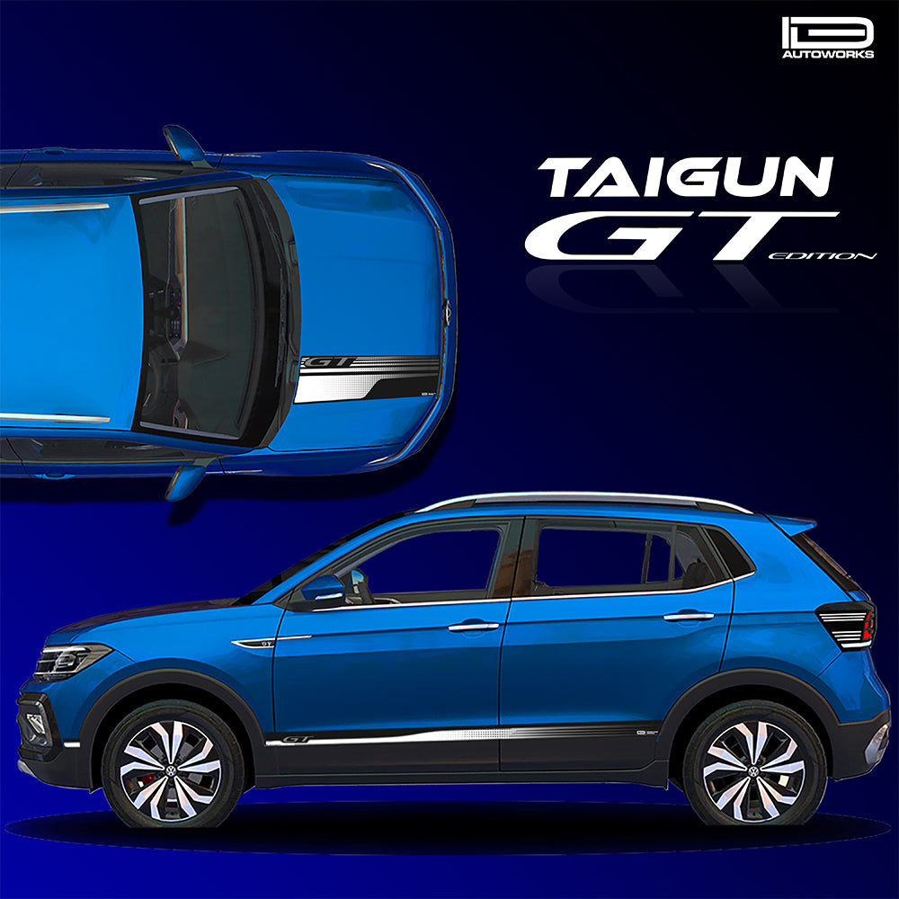 IDE GRAPHICS SERIES - GT Edition for Volkswagen Taigun (Rising Blue)