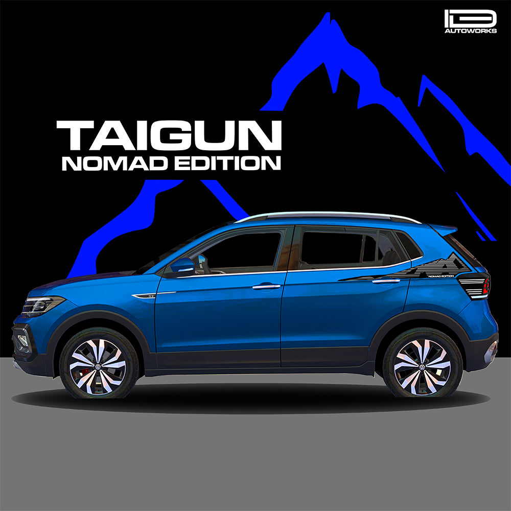 IDE GRAPHICS SERIES - Nomad Edition for Volkswagen Taigun (Rising Blue)