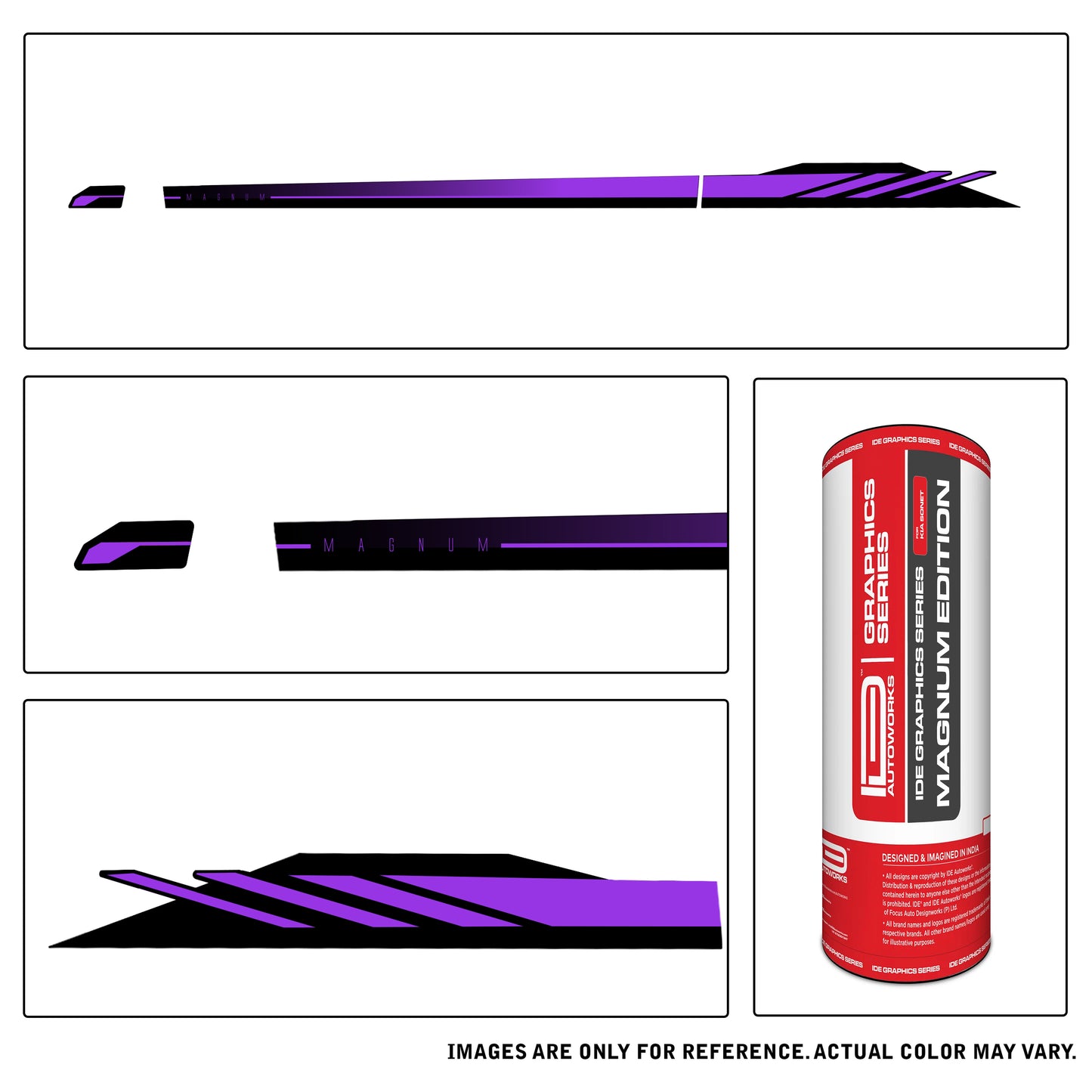 IDE GRAPHICS SERIES - Magnum Edition for Kia Sonet (Glacier Pearl White)