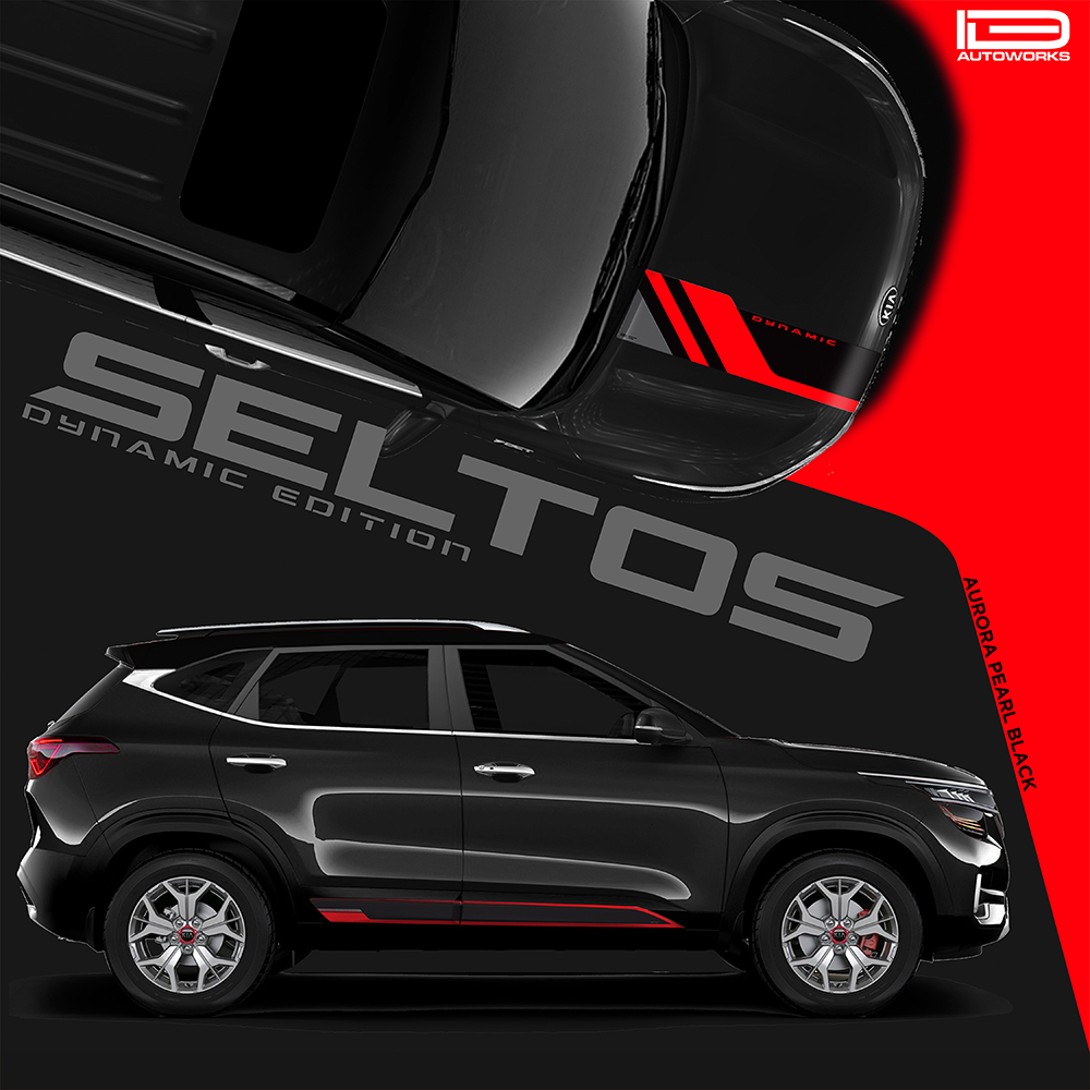 IDE GRAPHICS SERIES -  Dynamic Edition for KIA Seltos /2019-2023 (Aurora Pearl Black)