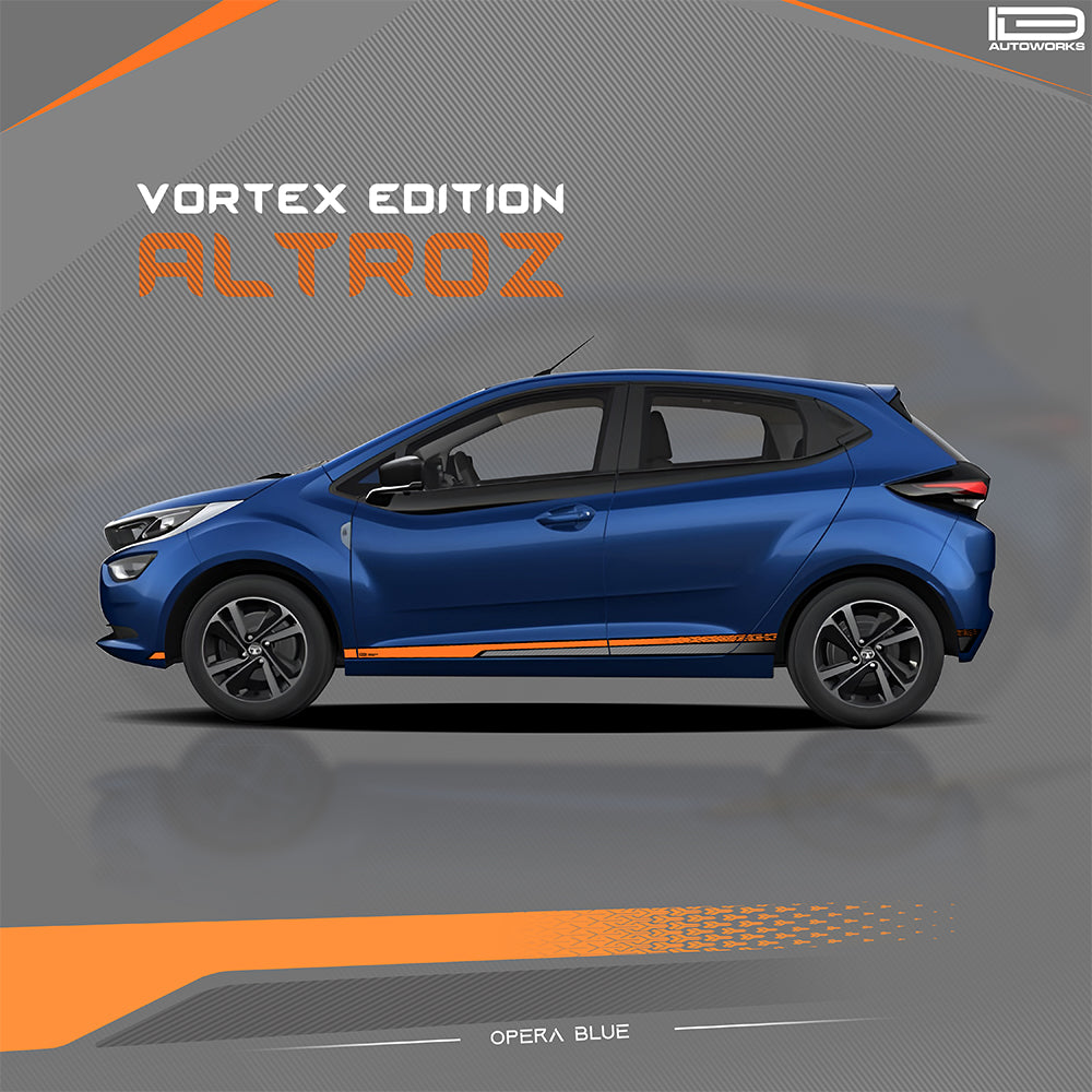 IDE GRAPHICS SERIES - Vortex Edition for Tata Altroz (Opera Blue)