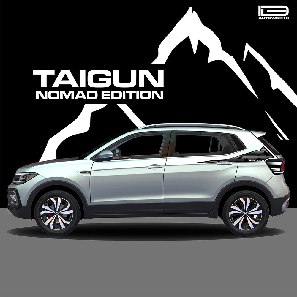 IDE GRAPHICS SERIES - Nomad Edition for Volkswagen Taigun (Reflex Silver)