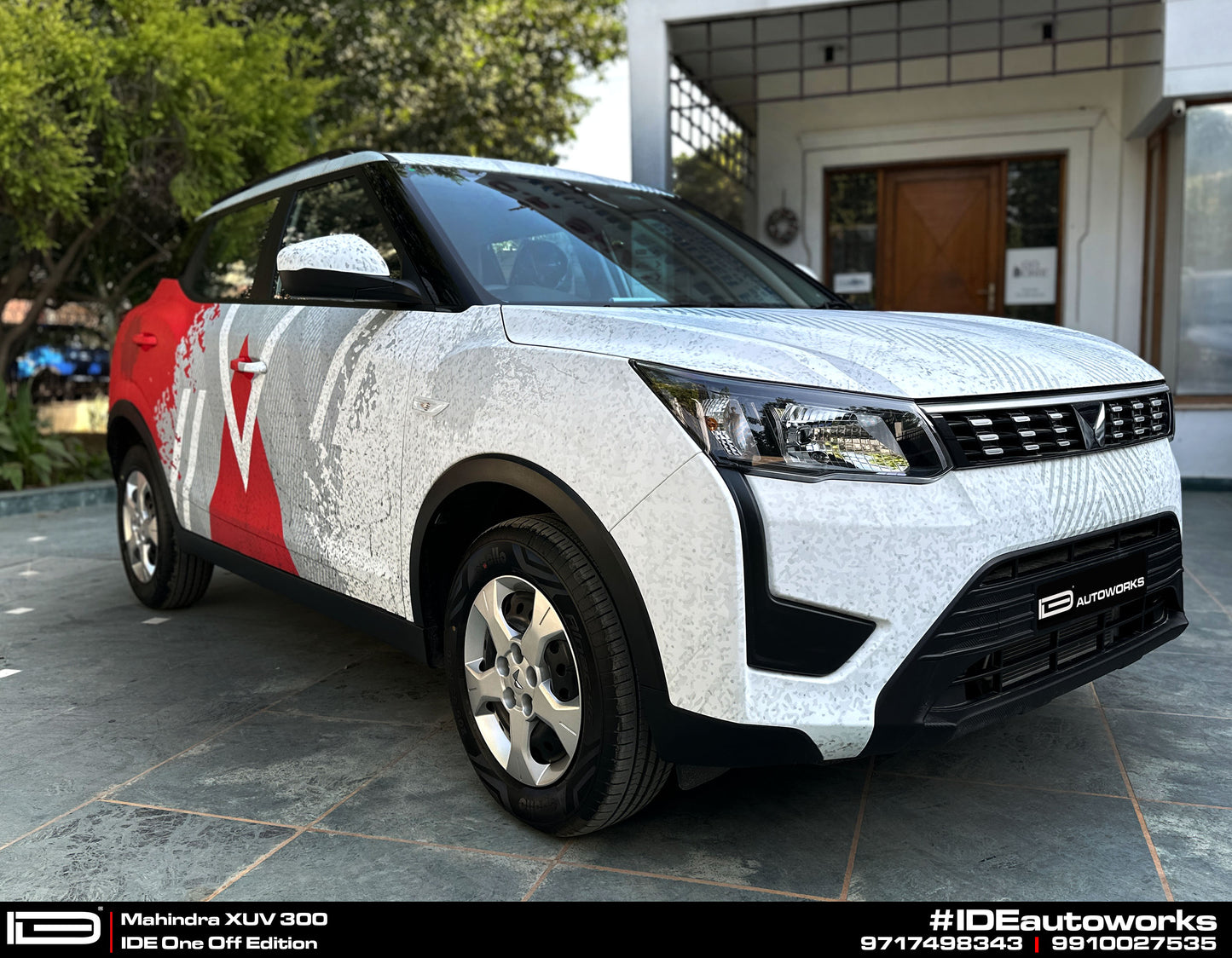 IDE One Off Edition - Rebel Edition for Mahindra XUV300 (Everest White)