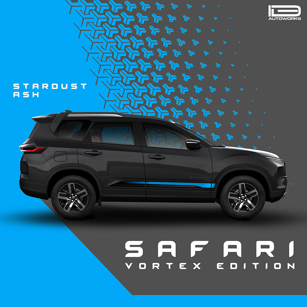 IDE GRAPHICS SERIES - Vortex Edition for Tata Safari /2021-Present (Stellar Frost)