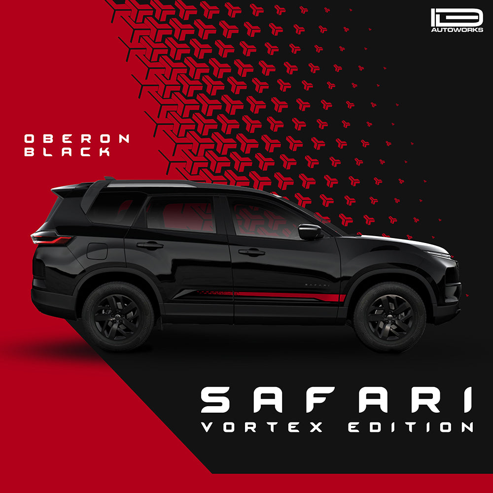 IDE GRAPHICS SERIES - Vortex Edition for Tata Safari /2021-Present (Oberon Black)