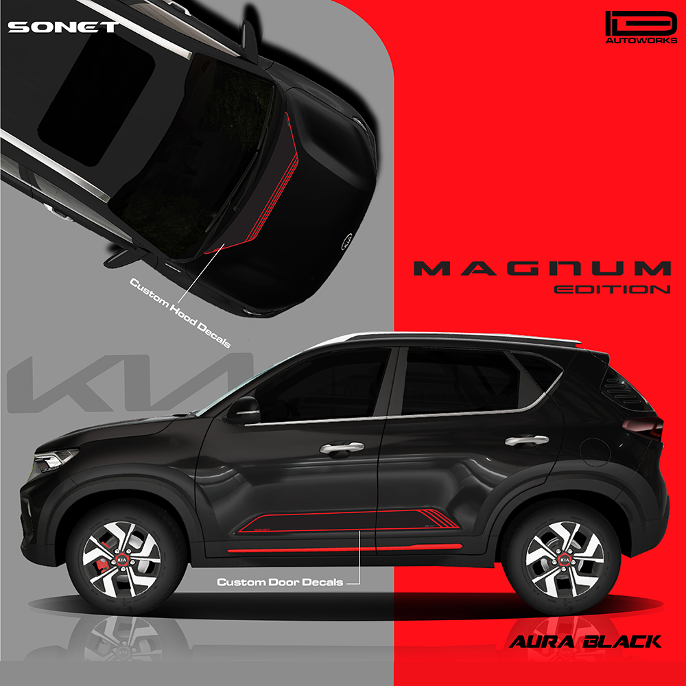 IDE GRAPHICS SERIES - Magnum Edition for KIA Sonet /2020-present (Aurora Pearl Black)