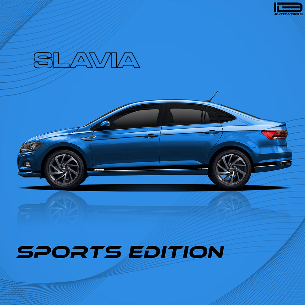 IDE GRAPHICS SERIES - Sports Edition for Skoda Slavia (Crystal Blue)