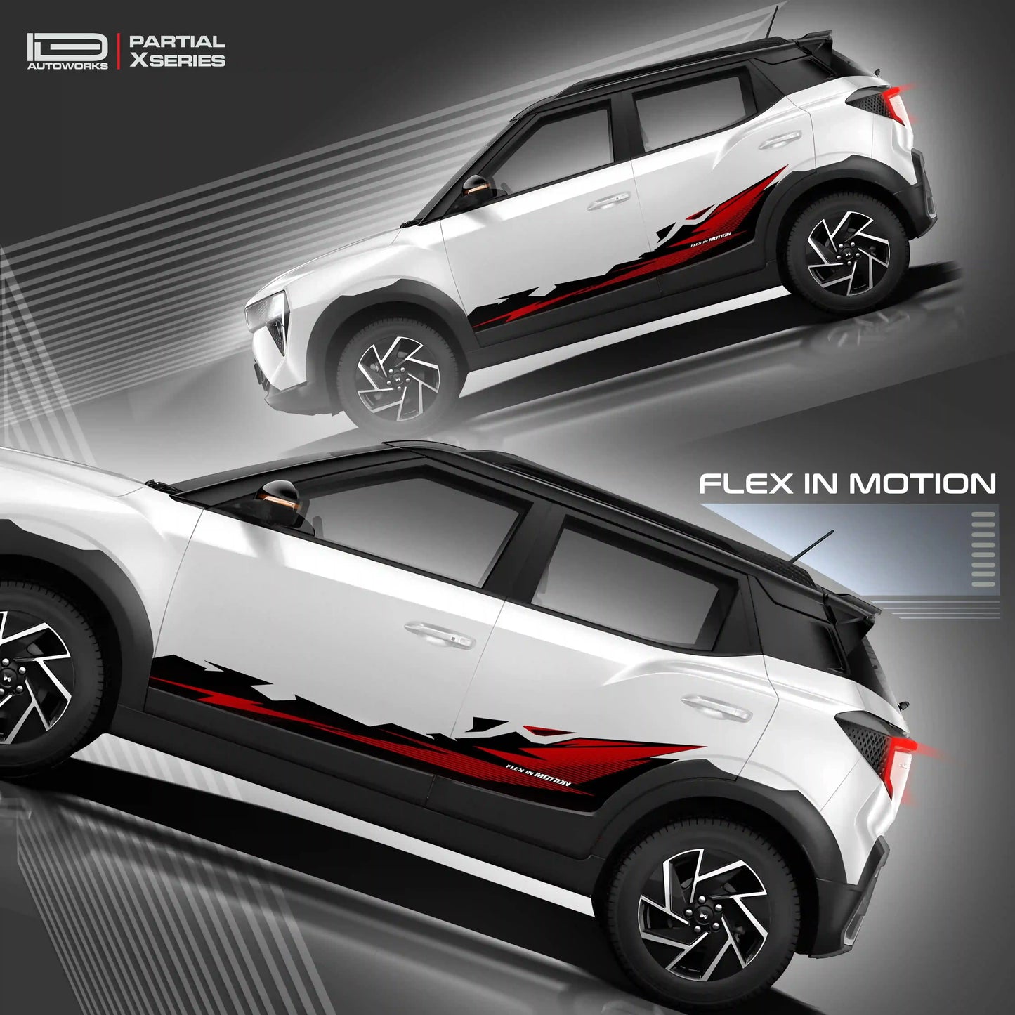 Flex in Motion Edition Graphics for Mahindra 3XO black