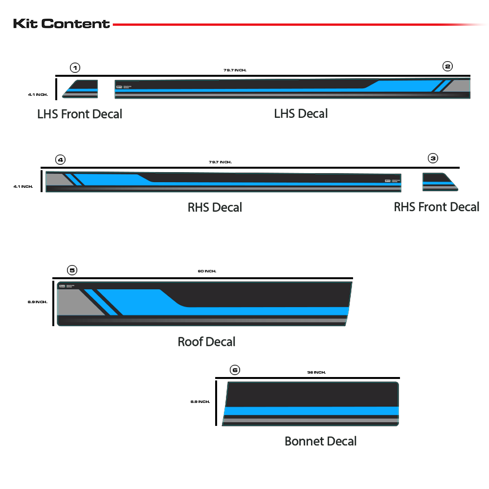 IDE GRAPHICS SERIES - Track Edition for Volkswagen Polo (Carbon Steel)