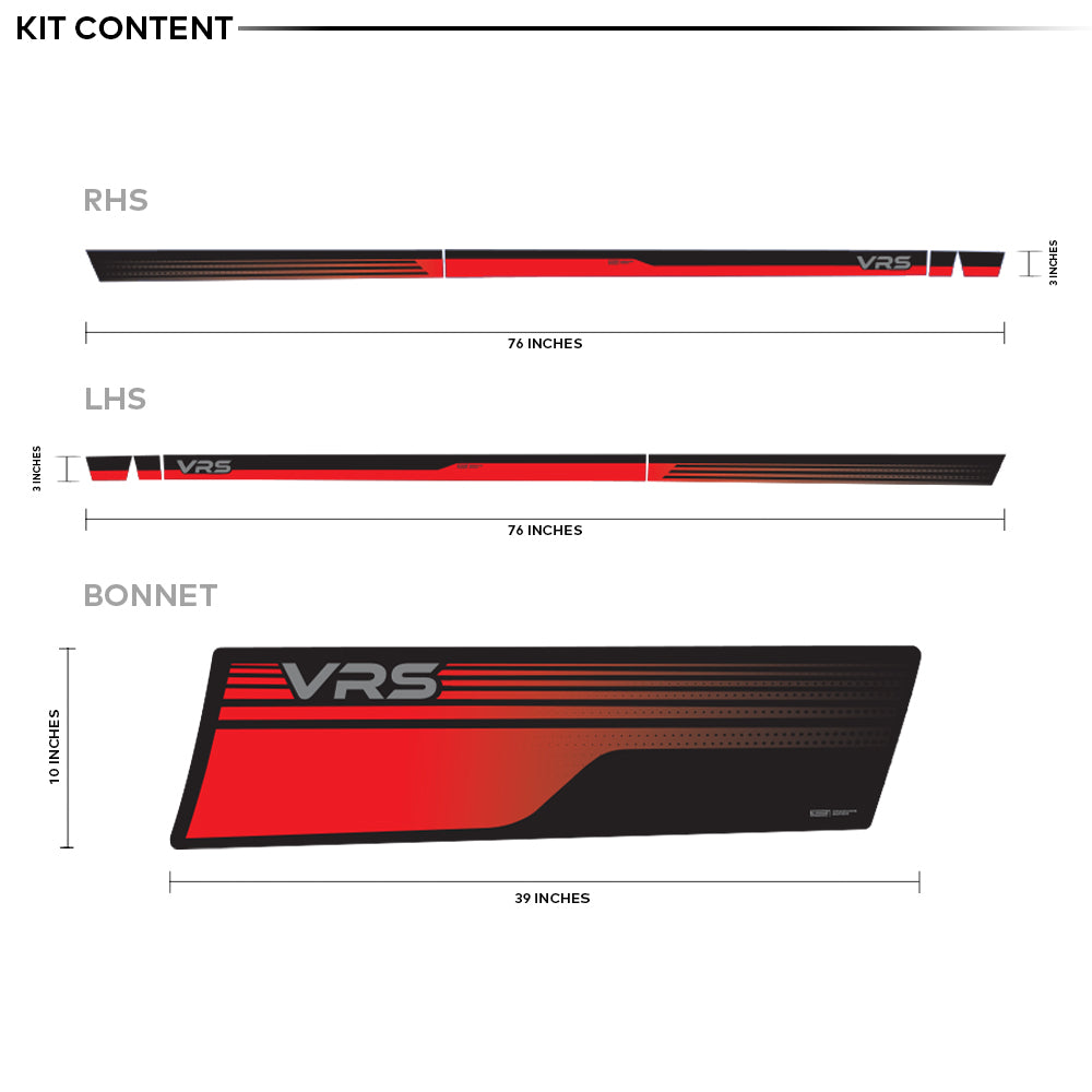 IDE GRAPHICS SERIES - VRS Edition for Skoda Kushaq (Brilliant Silver)