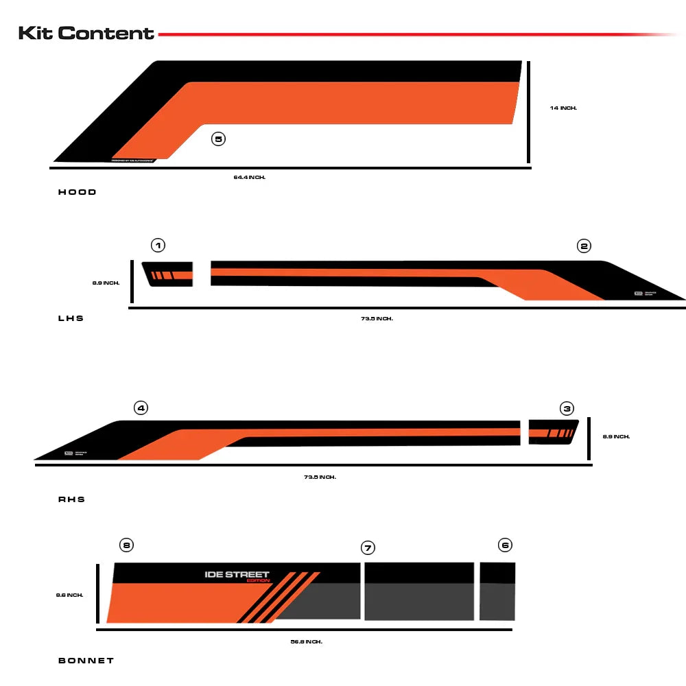 Street Edition Graphics for VW Polo blue