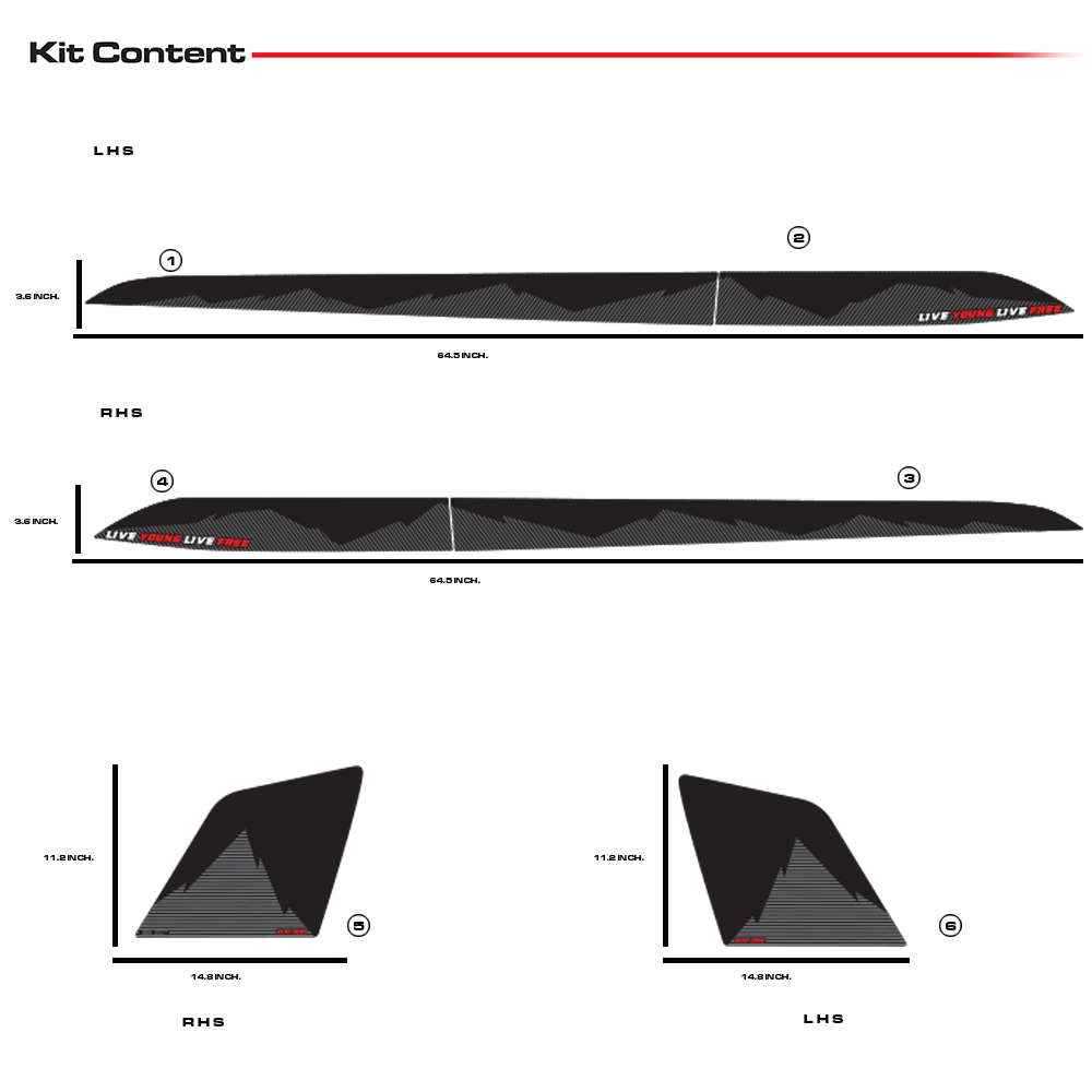 IDE GRAPHICS SERIES - Adventure Edition for Mahindra XUV 300 /2023-Present (Dsat Silver)