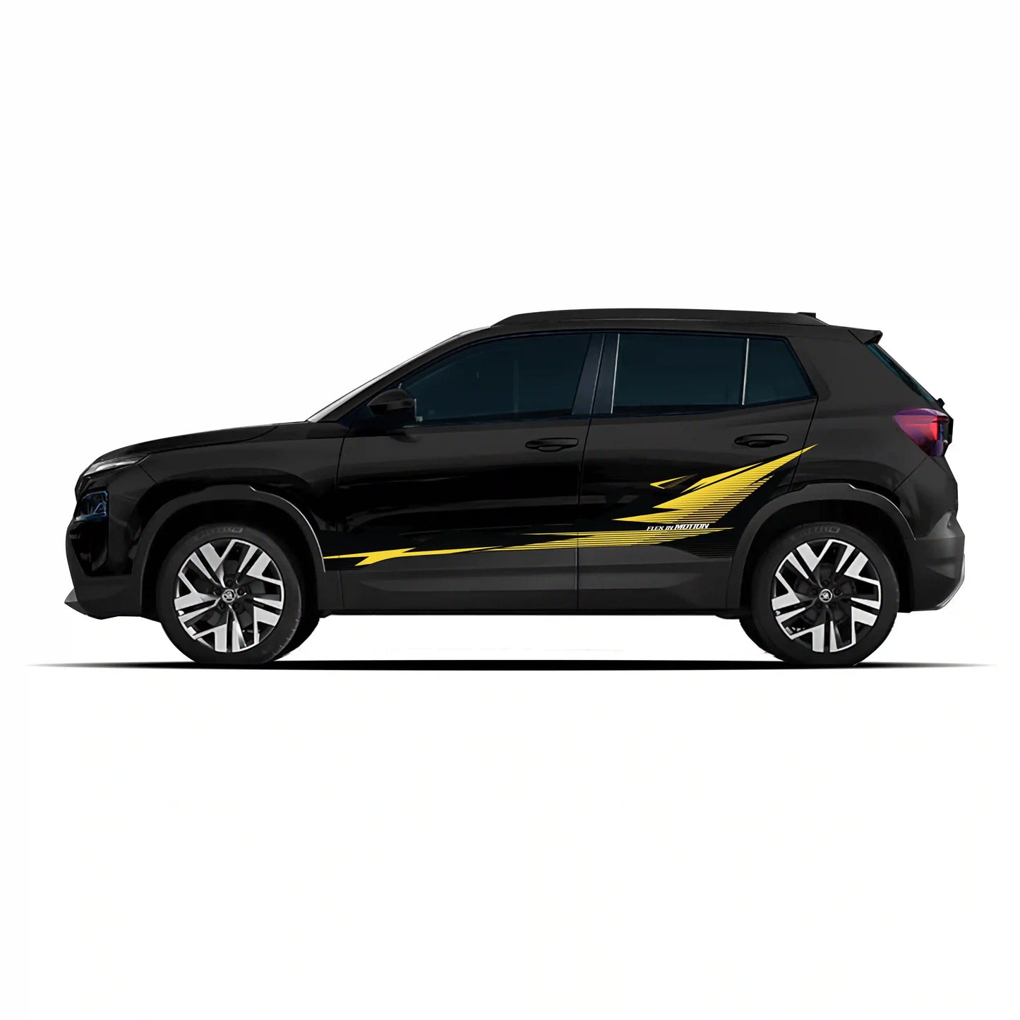 Flex in Motion Edition Graphics for Skoda Kylaq white