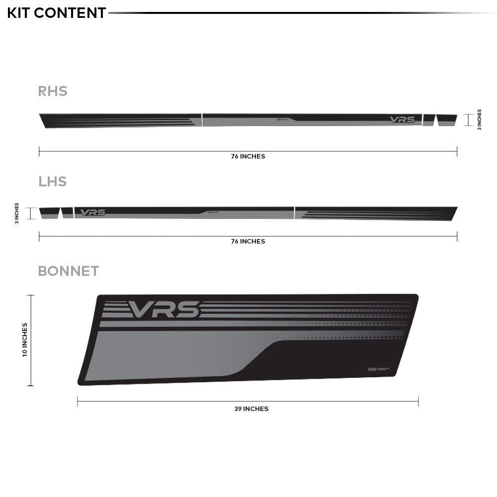 IDE GRAPHICS SERIES - VRS Edition for Skoda Kushaq (Honey Orange)