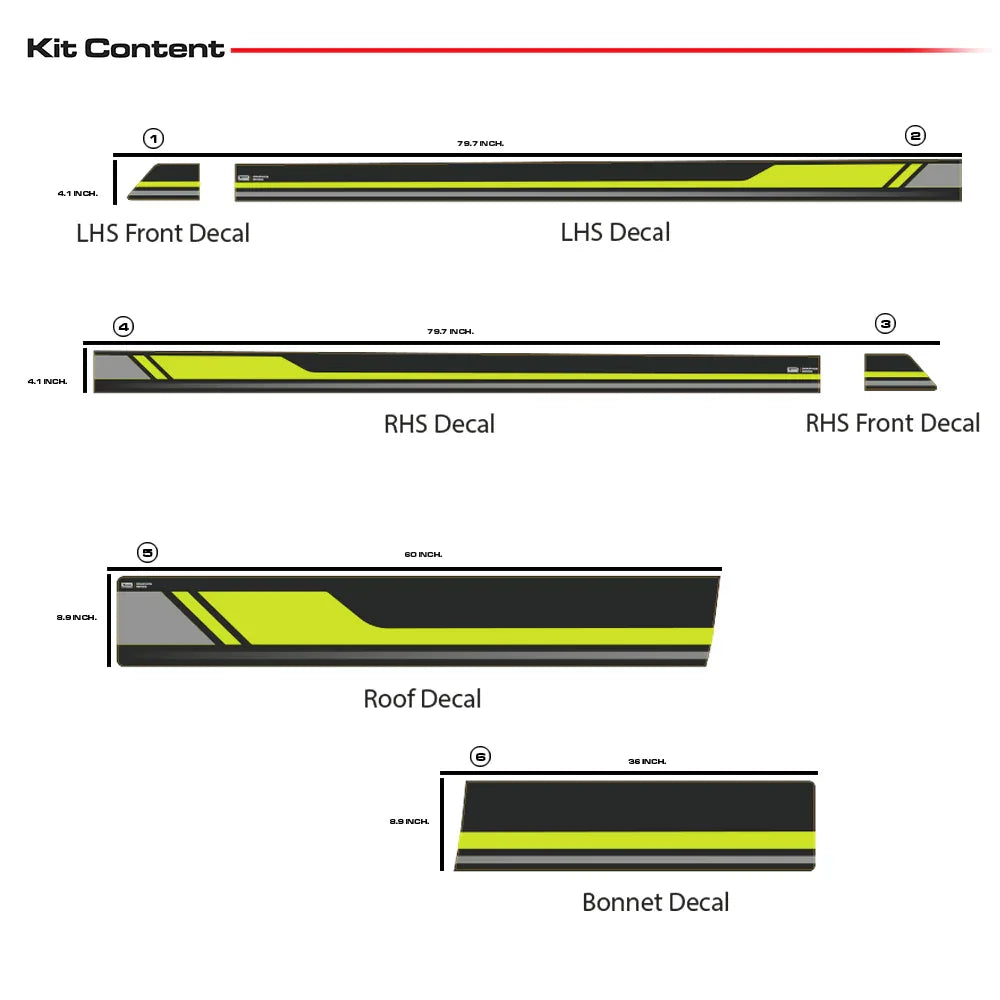 Track Edition Car Graphics Kit for VW Polo  brown