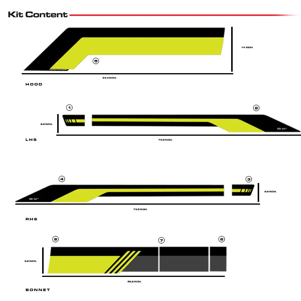 Street Edition Graphics for VW Polo brown