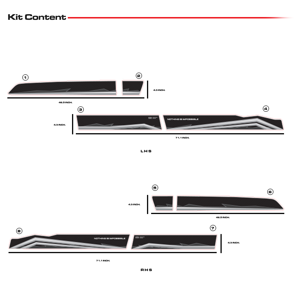 IDE GRAPHICS SERIES - Trailblazer Edition for Mahindra THAR /2020-Present (Mystic Copper)