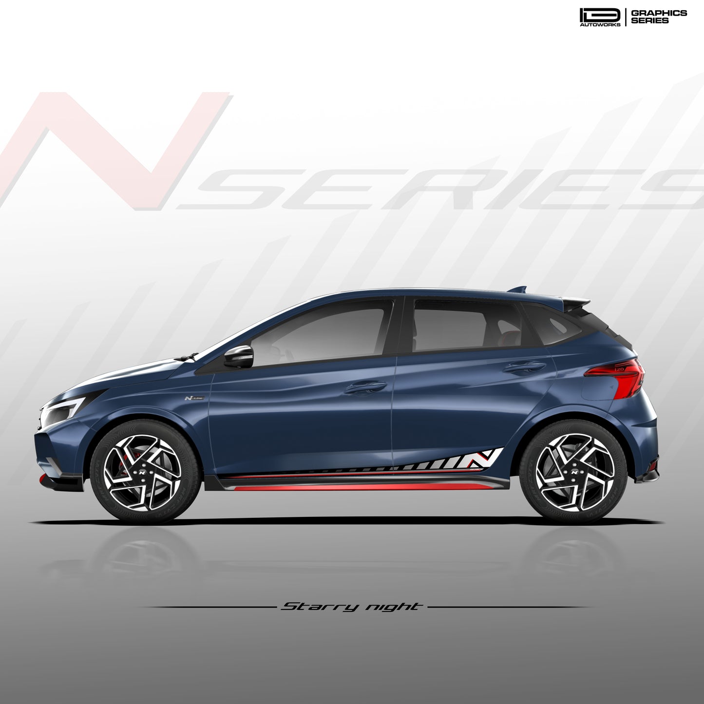 IDE GRAPHICS SERIES - N Series for Hyundai i20 (Starry Night)