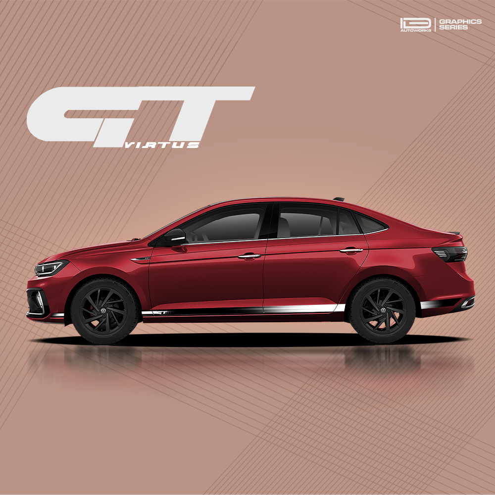 IDE GRAPHICS SERIES - GT Edition Version 2 for Volkswagen Virtus (Wild Cherry Red)