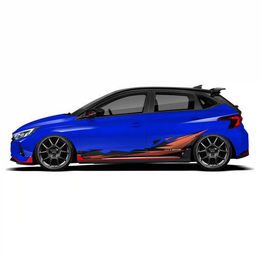 Flex in Motion Edition Graphics for Hyundai i20 blue