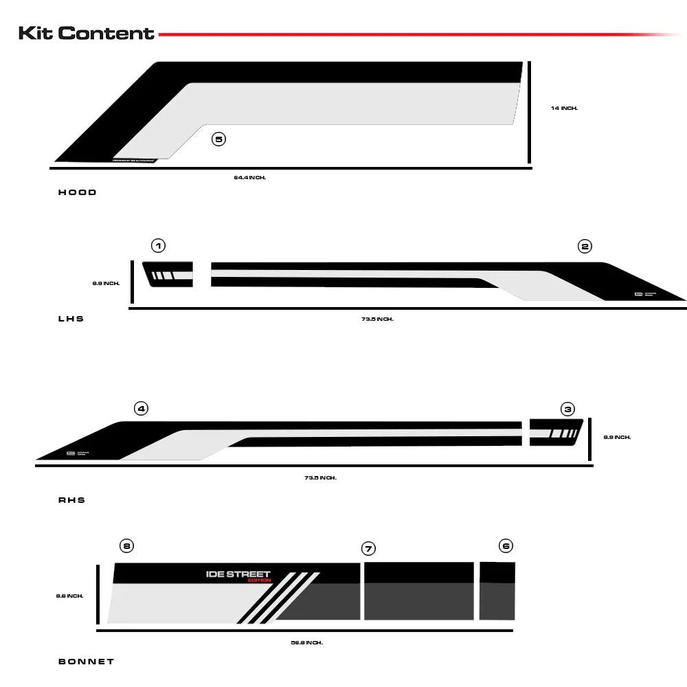 Street Edition Graphics for VW Polo red