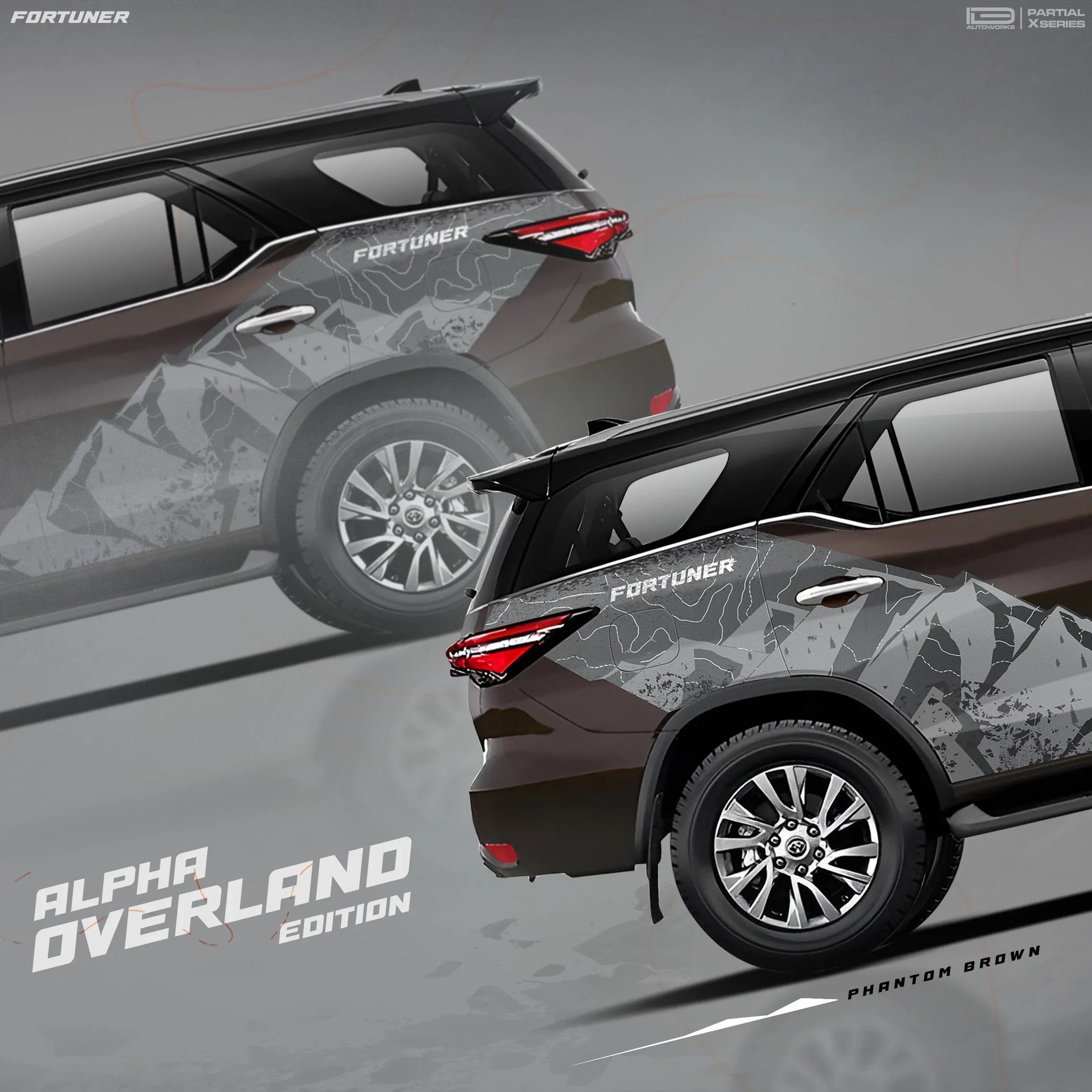 VentureX Edition Graphics for Toyota Fortuner | IDE Graphics