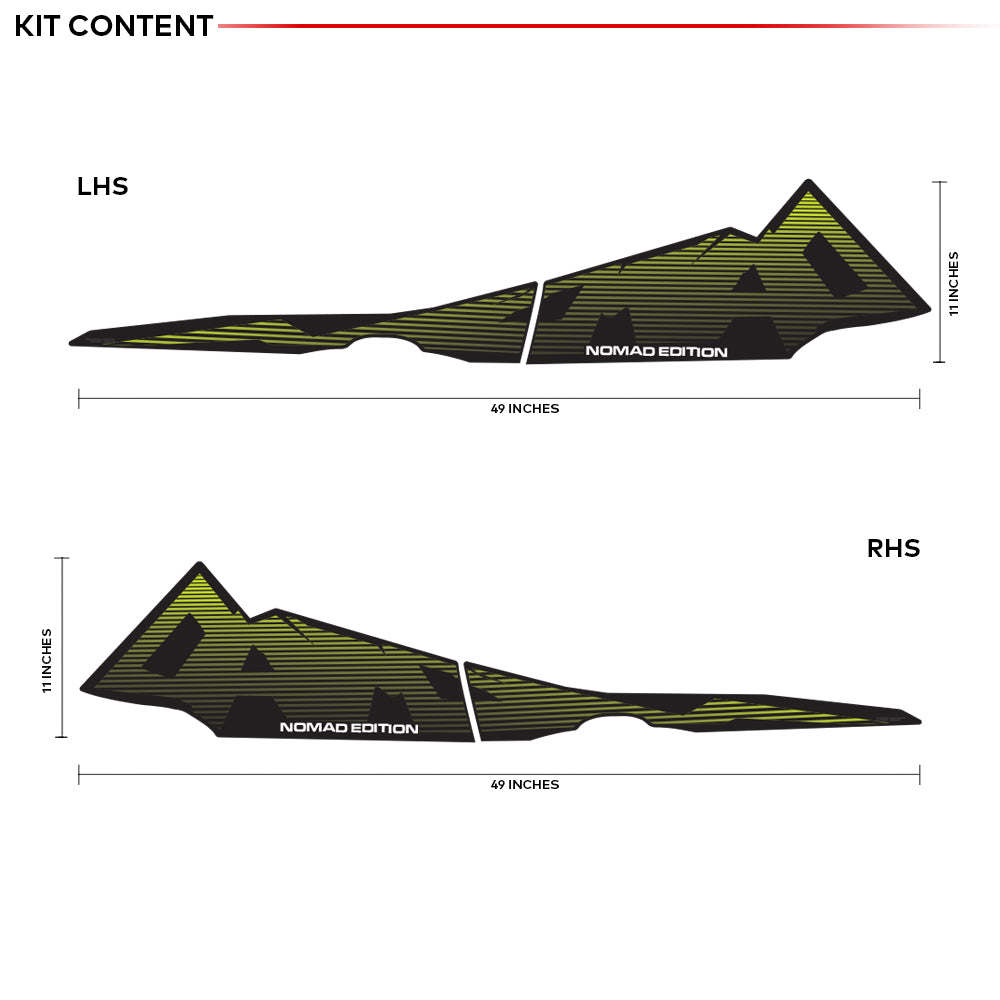 IDE GRAPHICS SERIES - Nomad Edition for Skoda Kushaq (Carbon Steel)