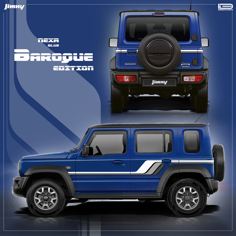 IDE GRAPHICS SERIES - Baroque Edition for Maruti Suzuki Jimny (Nexa Blue)