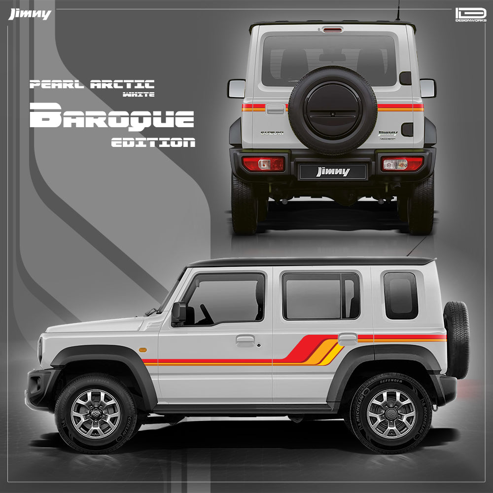 IDE GRAPHICS SERIES - Baroque Edition for Maruti Suzuki Jimny (Pearl Arctic White)