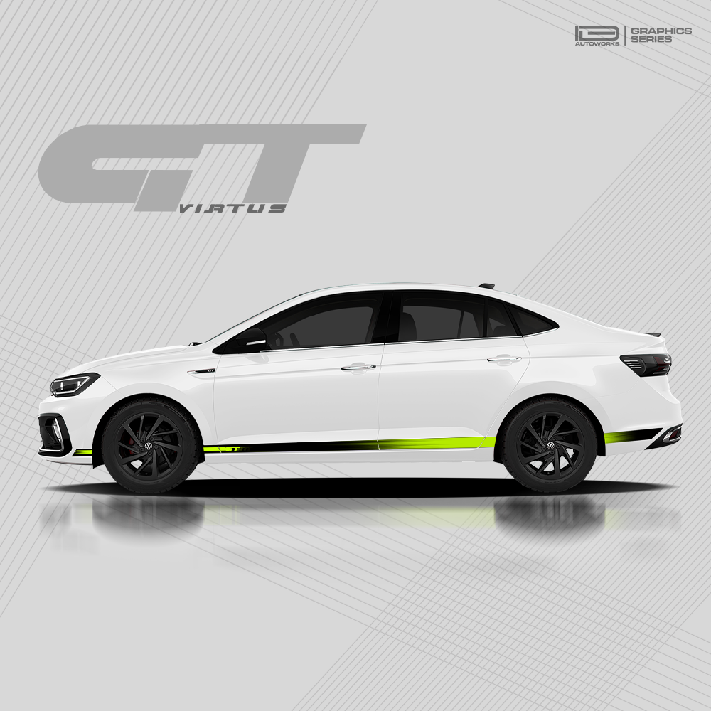 IDE GRAPHICS SERIES - GT Edition Version 2 for Volkswagen Virtus (Candy White)